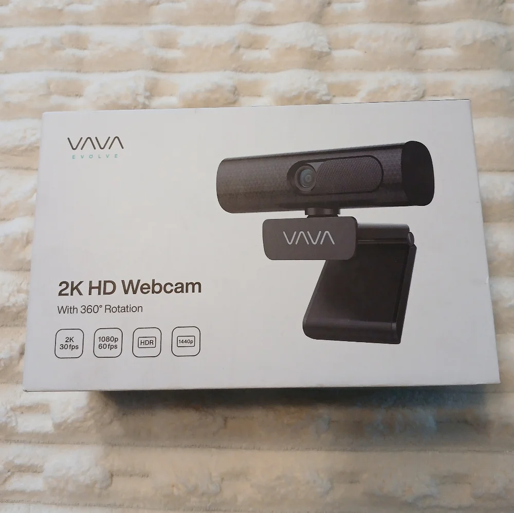 VAVA 2K Webcam in Black